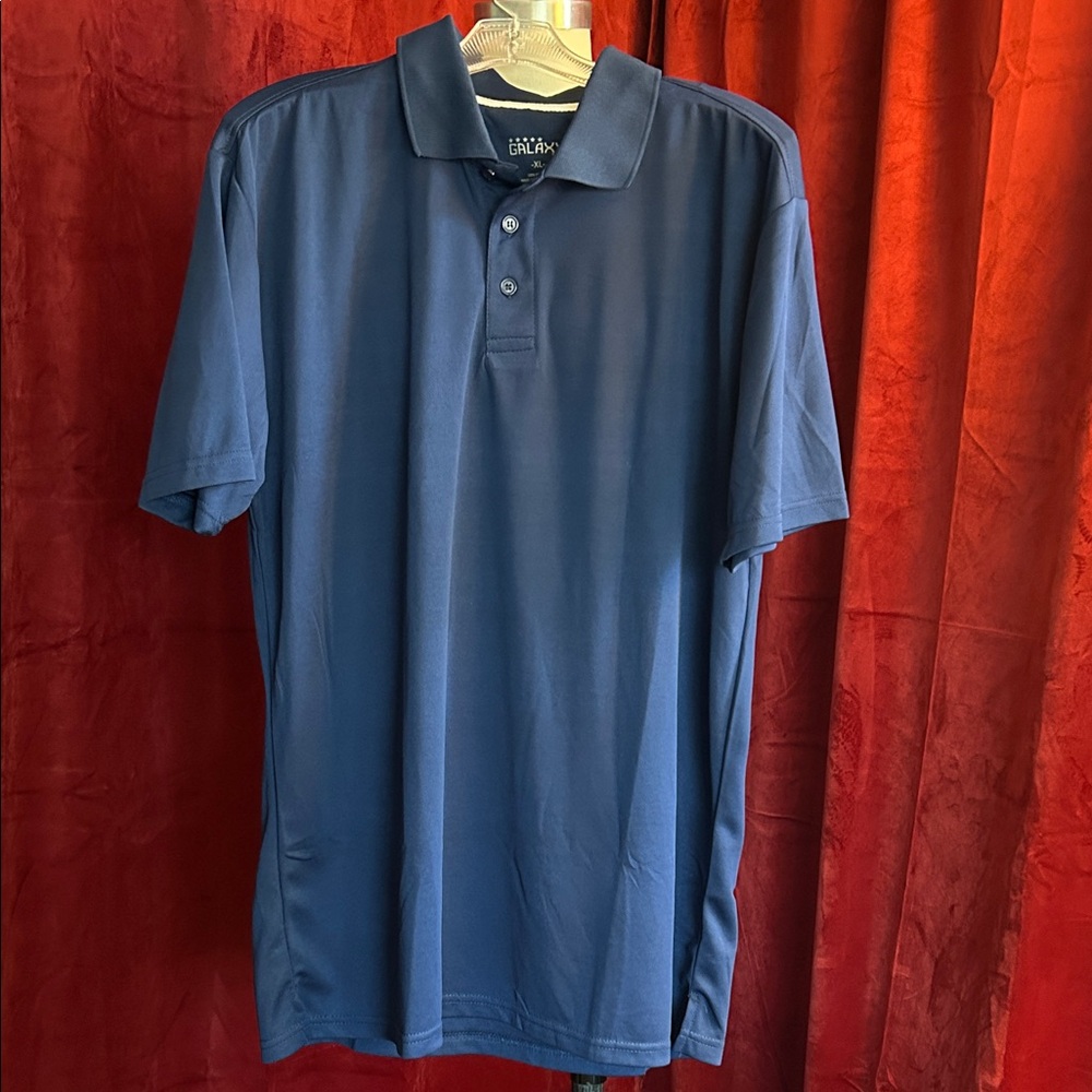 Galaxy by Harvic Classic Navy Polo Golf Shirt